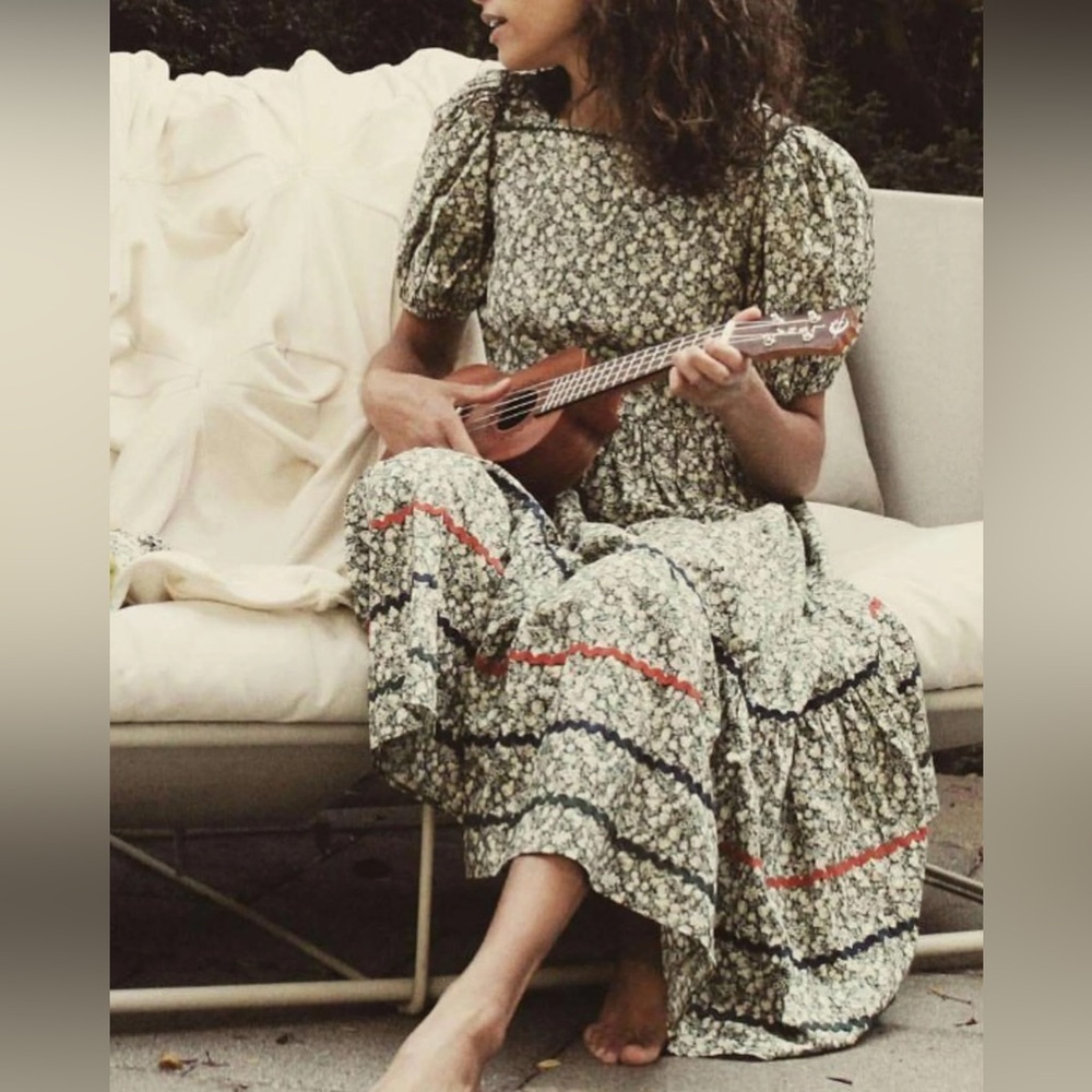 Doen Dune Maxi Dress in Pomme Pattern
